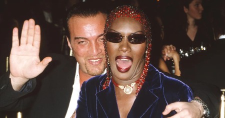 Grace Jones and her former husband Atila Altaunbay.